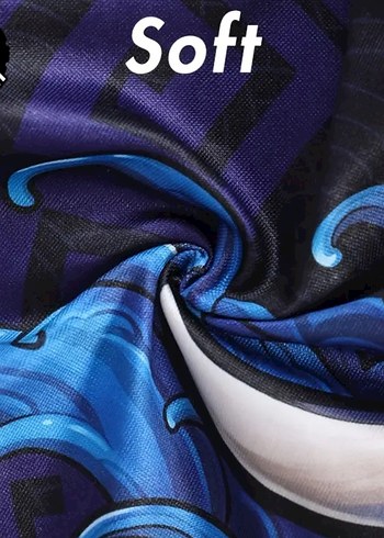 Musion Desenli Erkek Mavi Beanie kar maskesi - Görsel 4