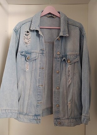 LC Waikiki Yırtık Model Kot Ceket