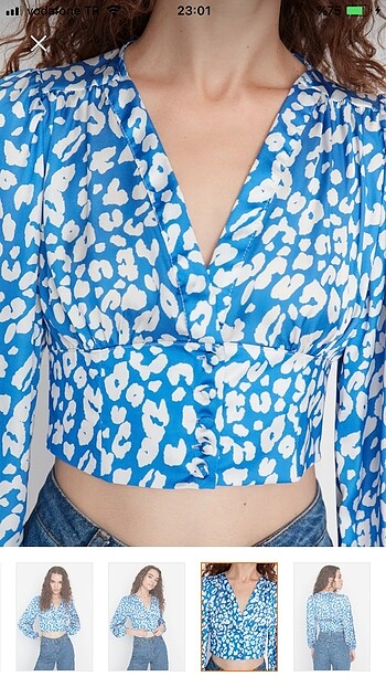 s Beden mavi Renk Trendyolmilla Bluz