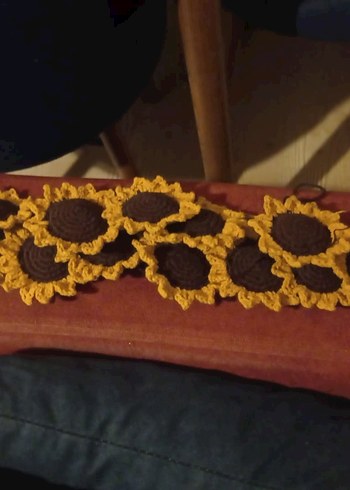 Örgü Ayçiçeği Anahtarlık - Görsel 3