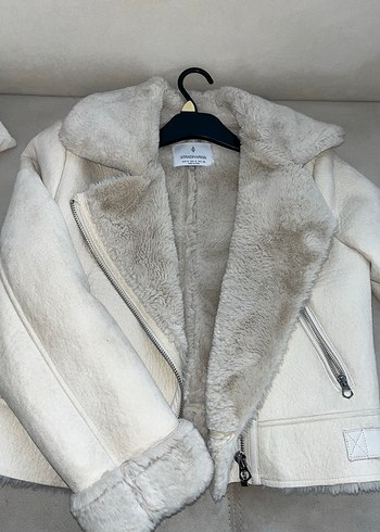 Stradivarius kürklü biker ceket