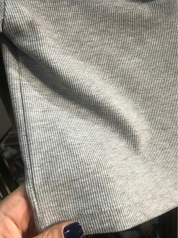 xs Beden Gri crop