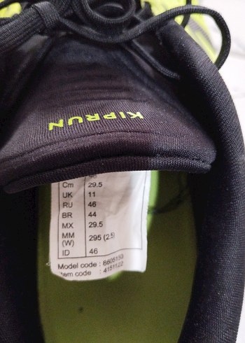 Sarı Erkek Koşu Ayakkabısı Velcro Bağcıklı 46 numara - Görsel 6