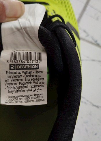 Sarı Erkek Koşu Ayakkabısı Velcro Bağcıklı 46 numara - Görsel 5