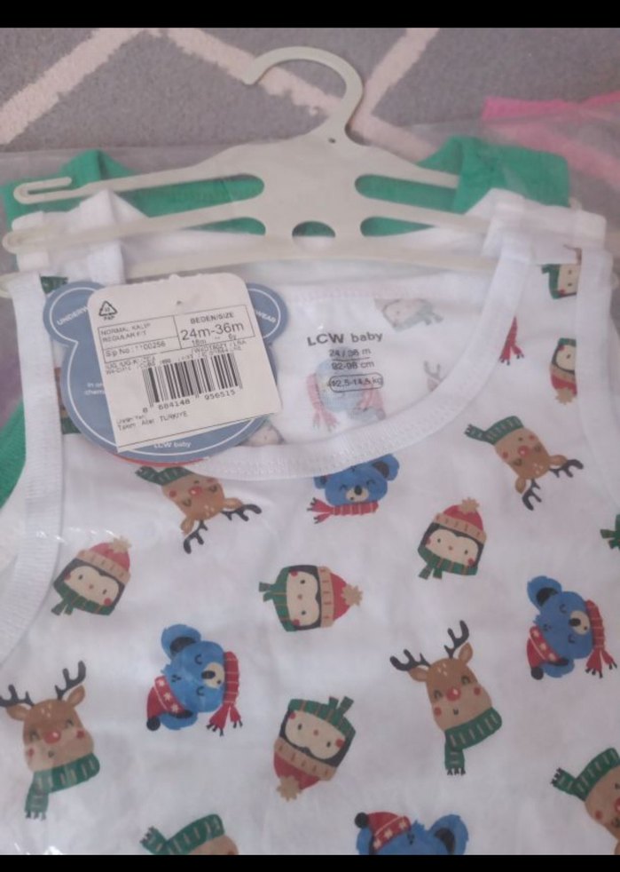 Renkli Desenli Çocuk Atlet - Görsel 2