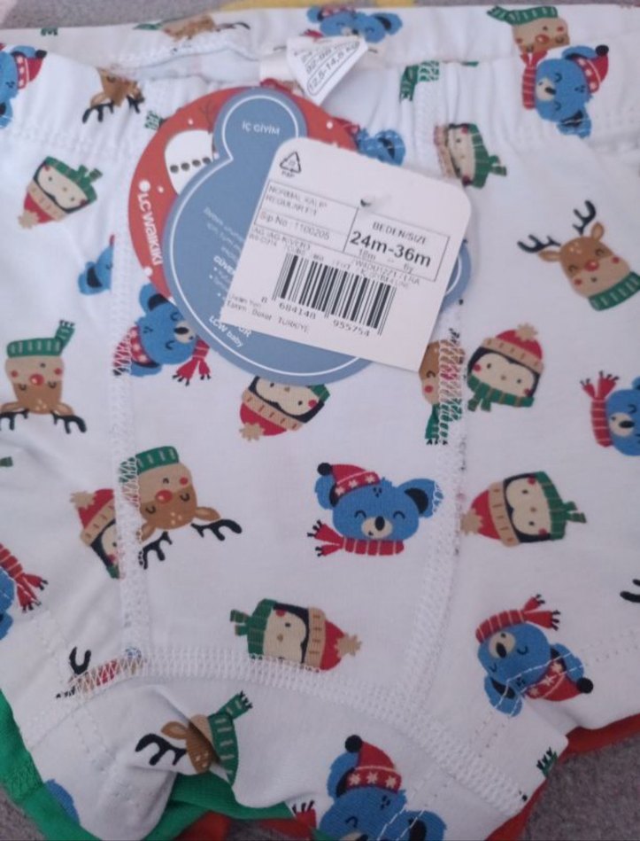 Çocuklar için renkli baskılı boxer - Görsel 2