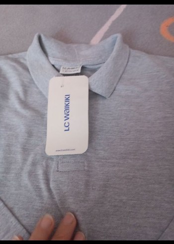 Erkek Çocuk Gri Uzun Kollu Polo Tişört - Görsel 2