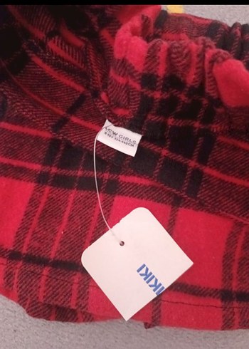 Kırmızı Ekose Mini Etek - Görsel 3