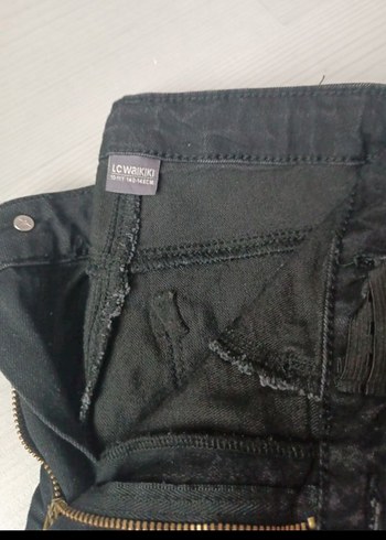 Siyah Normal Kesim Kadın Kot Pantolon - Görsel 2