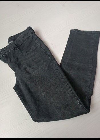 Siyah Normal Kesim Kadın Kot Pantolon - Görsel 3