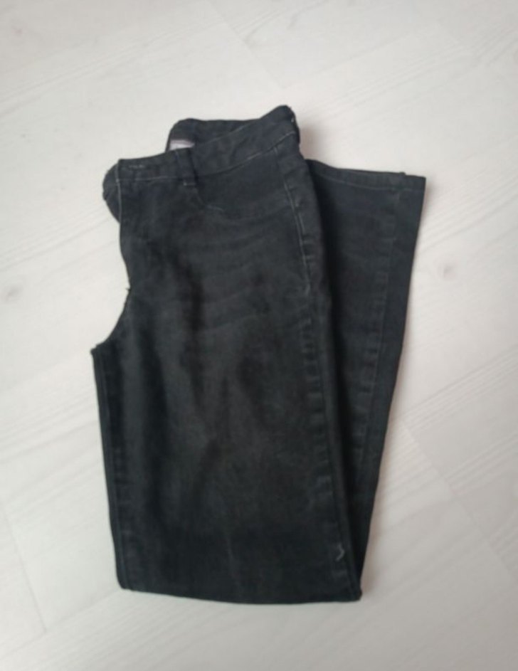 Siyah Normal Kesim Kadın Kot Pantolon - Görsel 4