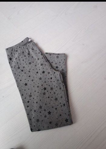 Gri Yıldız Desenli Kız Tayt - Görsel 4