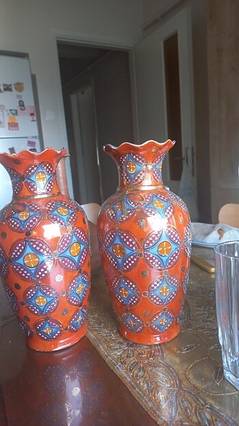 Beden Çini desenli vazo