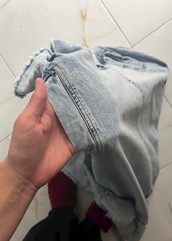 40 Beden mavi Renk Kadın Mavi uzun Kot Etek Kemerli