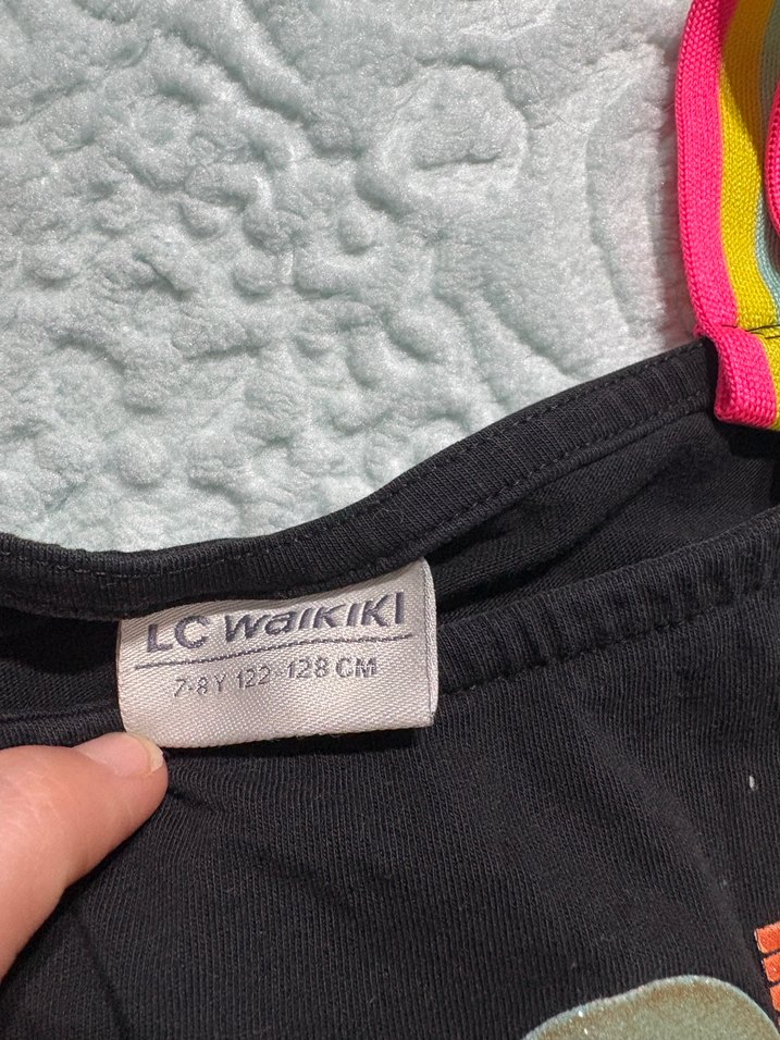 Kız Çocuk Renkli Askılı Tişört - Görsel 3