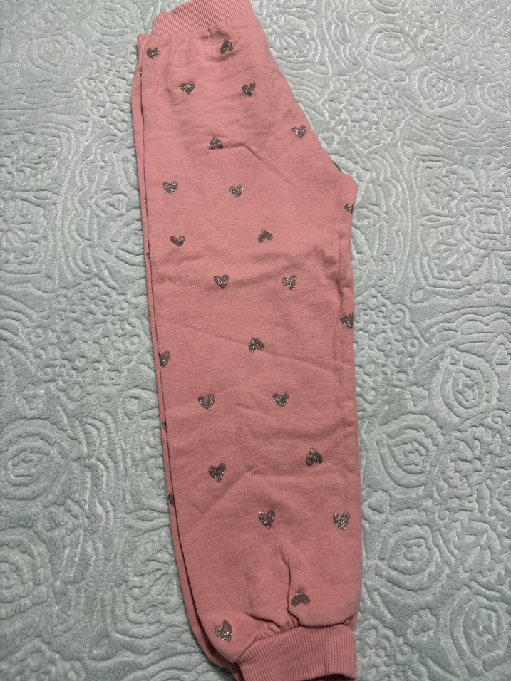 Nakışlı Pembe koton marka eşortman - Görsel 4