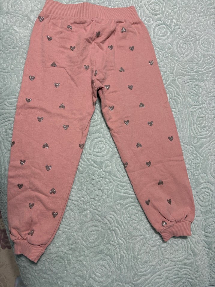 Nakışlı Pembe koton marka eşortman - Görsel 3