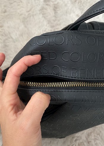 Kadın Siyah Deri Sırt Çantası - Görsel 8