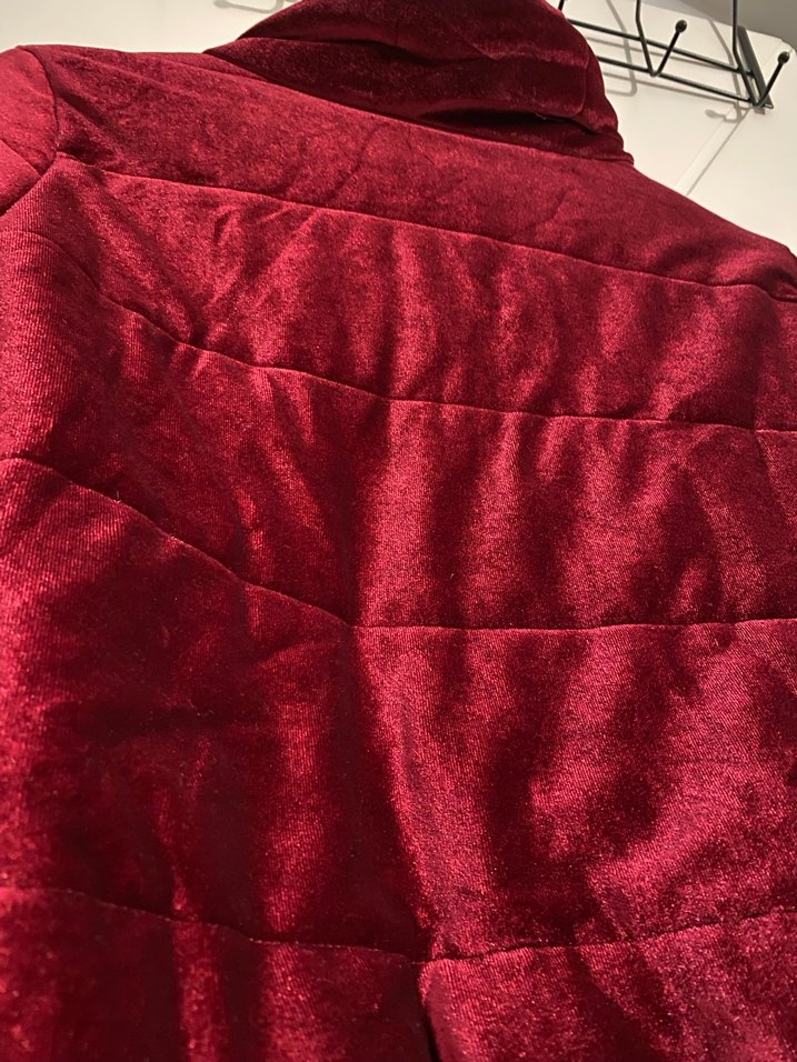 Bordo Fermuarlı Kadın Ceket - Görsel 3