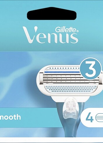 Gillette Venus Smooth 4'lü Yedek Tıraş Bıçağı 90023805