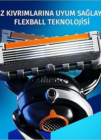 Gillette Fusion 5 Flexball Proglide Tıraş Makinesi + 4 Up Yedek - Görsel 3