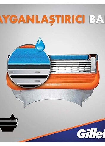Gillette Fusion 4'lü Yedek Tıraş Bıçağı - Görsel 3