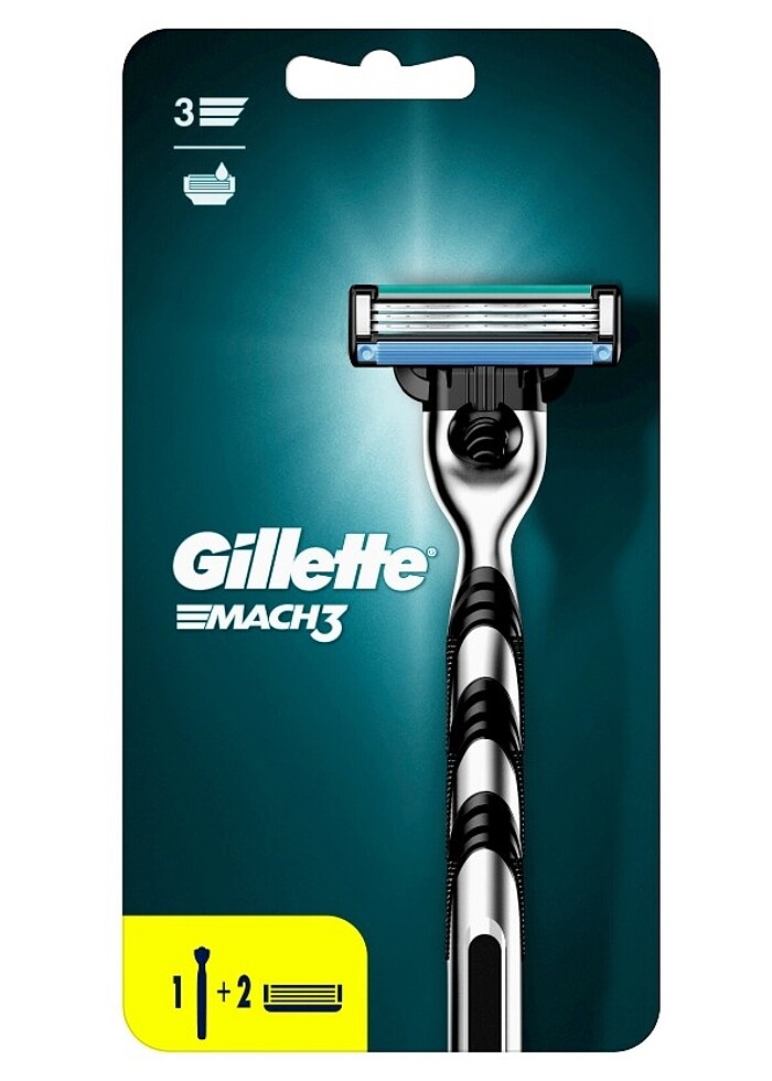 Gillette Mach3 Tıraş Makinesi + 2 Yedek Tıraş Bıçağı - Görsel 2