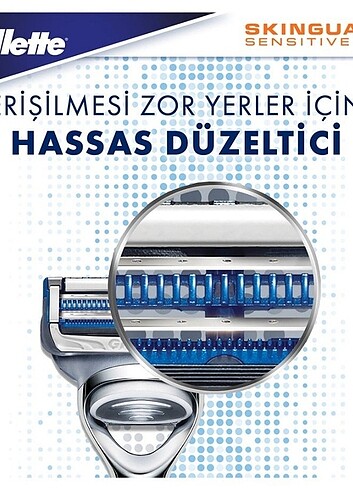 Gillette Skinguard Sensitive Tıraş Makinesi + 2 Up Yedek Tıraş B - Görsel 4