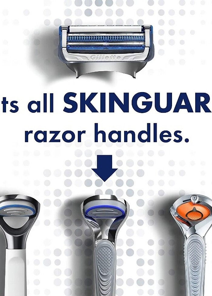 Gillette Skinguard Sensitive Tıraş Makinesi + 2 Up Yedek Tıraş B - Görsel 3