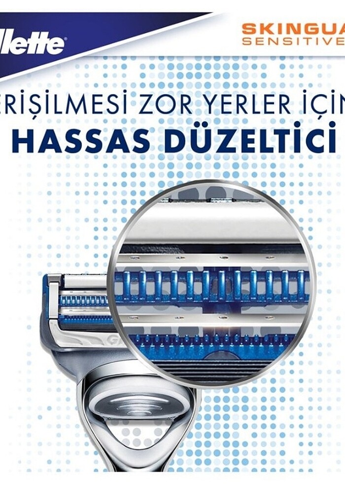 Gillette Skinguard Sensitive Tıraş Makinesi + 2 Up Yedek Tıraş B - Görsel 4