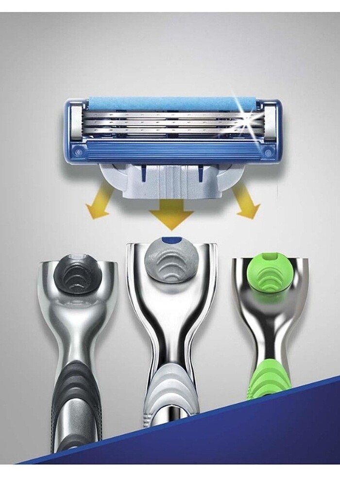 Gillette Mach 3 Turbo 5'li Yedek Tıraş Bıçağı - Görsel 3