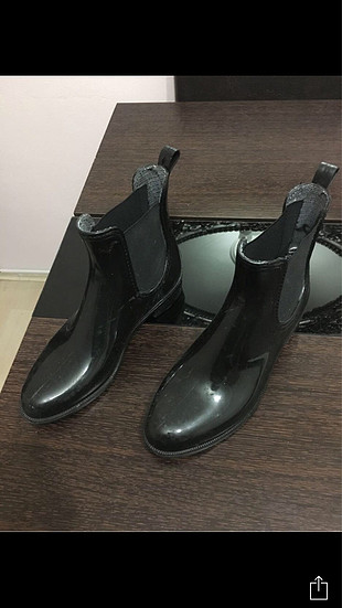 bot yağmurluk çizme siyah