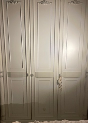 Romantica Çilek Mobilya Beyaz Gardırop - Görsel 2