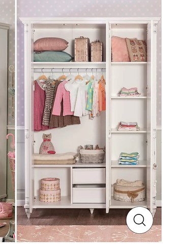 Romantica Çilek Mobilya Beyaz Gardırop - Görsel 4