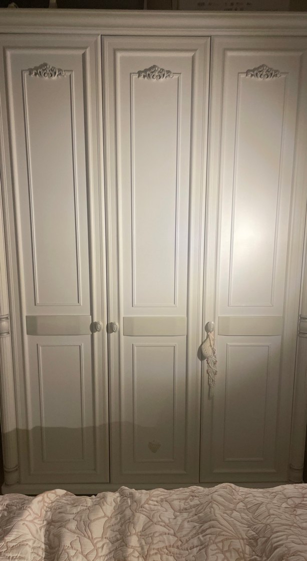 Romantica Çilek Mobilya Beyaz Gardırop - Görsel 2