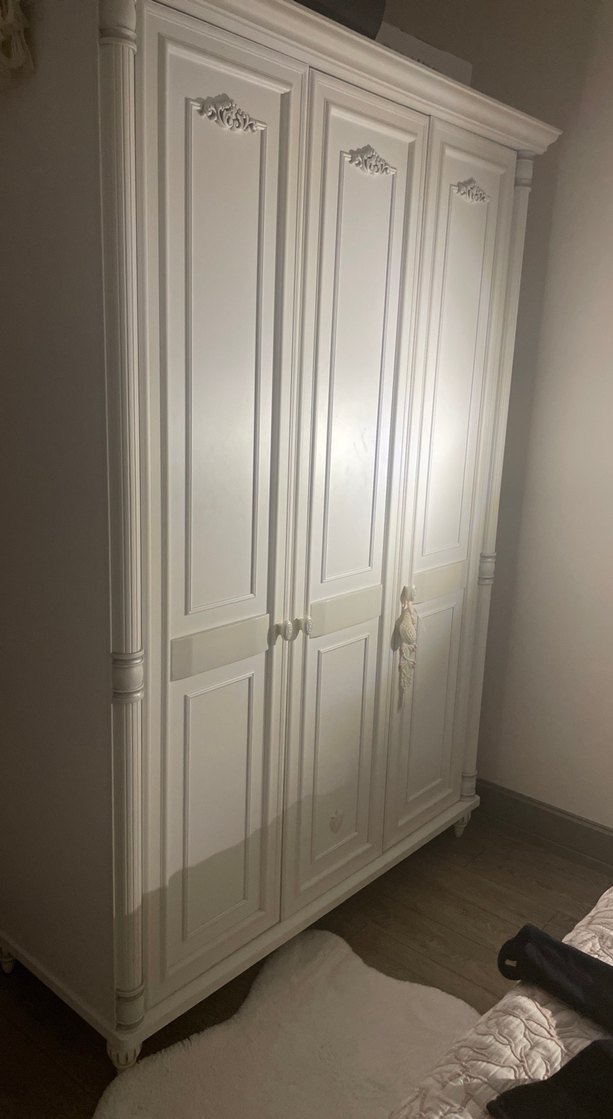 Romantica Çilek Mobilya Beyaz Gardırop - Görsel 3