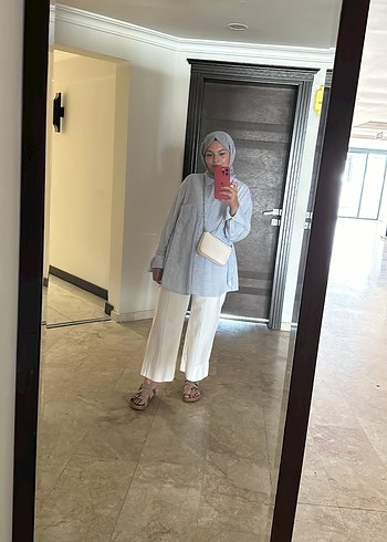 Zara Zara Beyaz wide leg jean