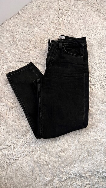 xs Beden siyah Renk bershka mom jean