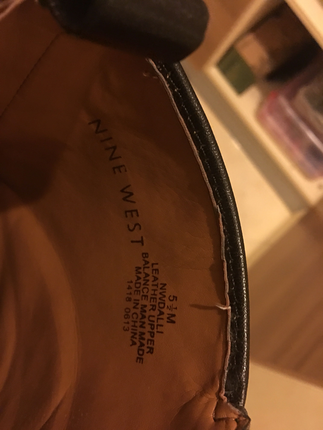 35 Beden siyah Renk Nine west deri (kahverengi de mevcut)