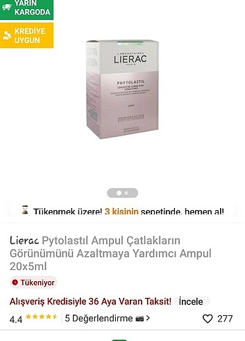 Beden Lierac Çatlak Giderici Ampul