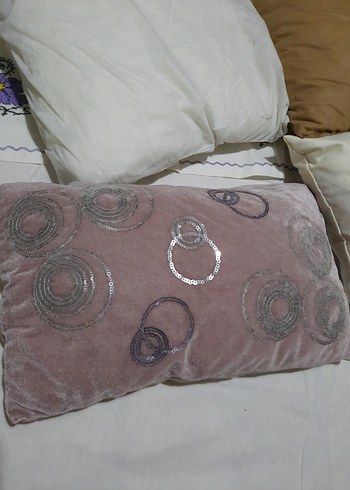 Bej Düz Yastık beyaz  astarlı - Görsel 3