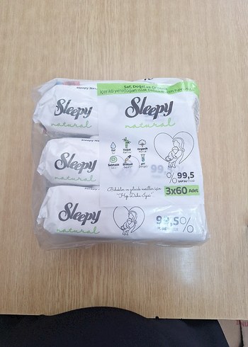Sleepy Natural Bebek Bezi 3x60 Adet