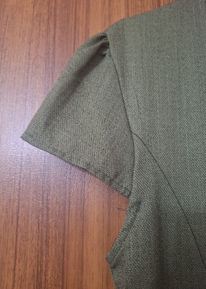 Haki yeşil elbise - Görsel 4