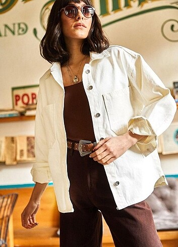 Trendyol & Milla Oversize denim ceket 