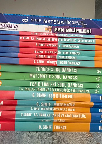 8. Sınıf Soru Bankası Seti ve konu anlatım seti