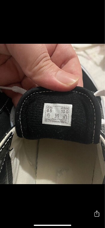 41 Beden siyah Renk Vans spor ayakkabı