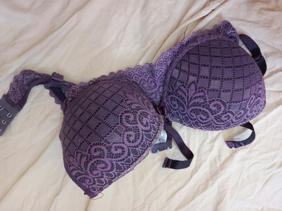 Mor Bohem Tarzı Dantelli Sütyen 75B - Görsel 2