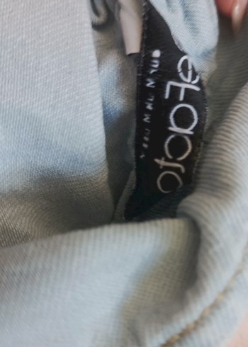 Düğmeli Açık Mavi Kot Mini Elbise - Görsel 3