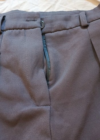 Gri Pilili Mini Şort Etek - Görsel 2