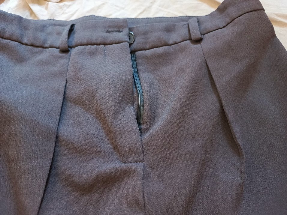 Gri Pilili Mini Şort Etek - Görsel 2